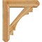 Ekena Millwork Merced Craftsman Rough Sawn Bracket w/ Offset Brace, Western Red Cedar, 8"W x 32"D x 36"H BKT0806X32X36MRC04RWR - alternate 3